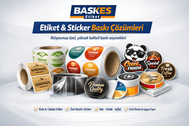 Baskes Etiket Sticker Baskı - Görsel 10