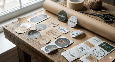 Baskes Etiket Sticker Baskı - Görsel 1